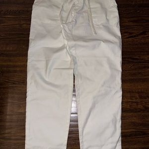 Loft utility jogger pants in twill, size 4